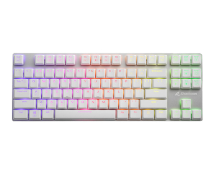 Klawiatura Sharkoon PureWriter White RGB TKL Kailh Red